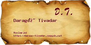 Daragó Tivadar névjegykártya