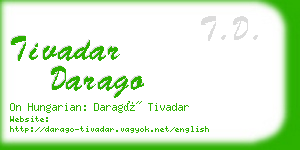 tivadar darago business card